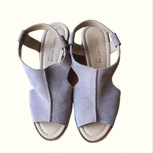 Sophia Milano Wedge Sandals Size 8
